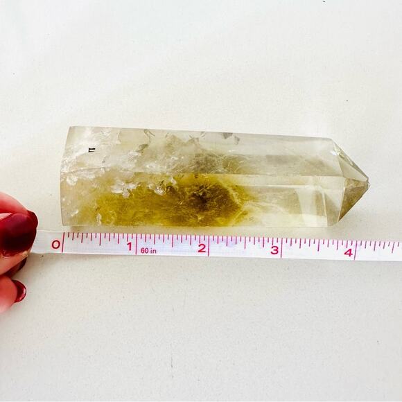 Citrine Polished Genuine 4.5” Crystal Point Boho Gypsy Meditation Yoga Gemstone - Picture 5 of 11